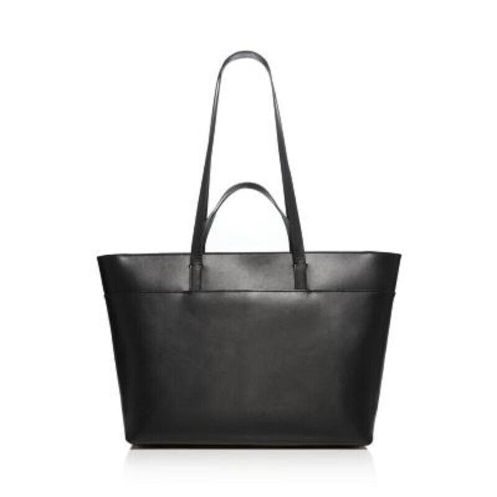 Madewell The Zip-Top Essential Leather Tote Women's Black-NWT